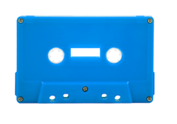 Blue Cassette Shell Tab Out